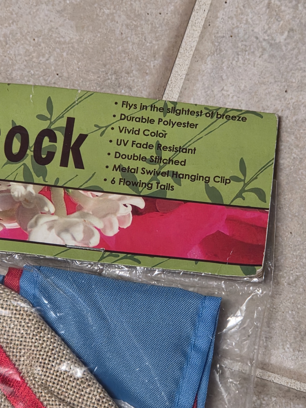 Burlap Windsock Garden Flyer - Summer Edition